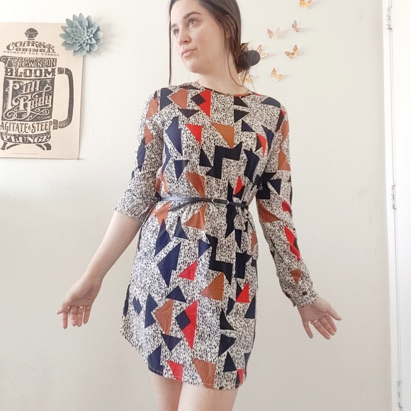 Geometric Mini Tunic Dress - Picture 5 of 7